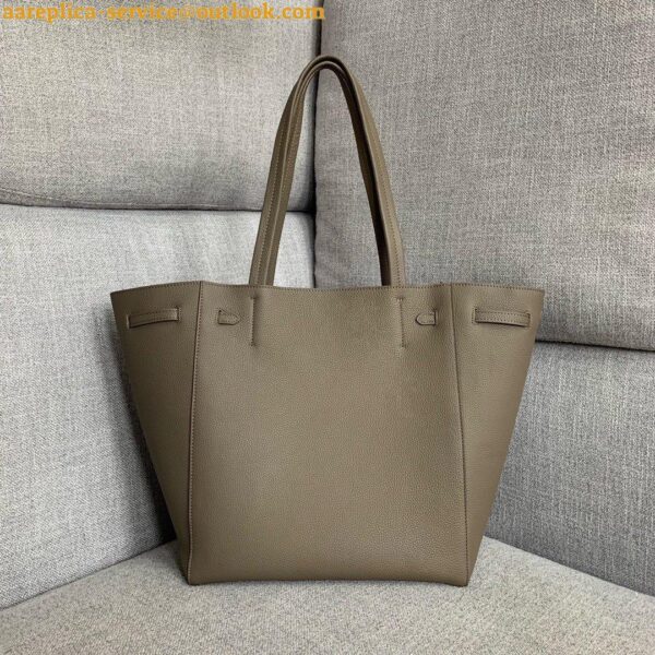 Replica Celine Small Cabas Phantom Bag In Taupe Grained Calfskin 3