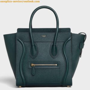 Replica Celine Micro Luggage Tote Bag In Amazone Drummed Calfskin