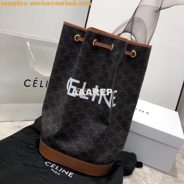 Replica Celine Medium Sailor Bag In Triomphe Canvas 191532 5