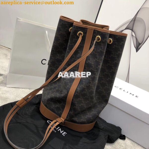 Replica Celine Medium Sailor Bag In Triomphe Canvas 191532 6