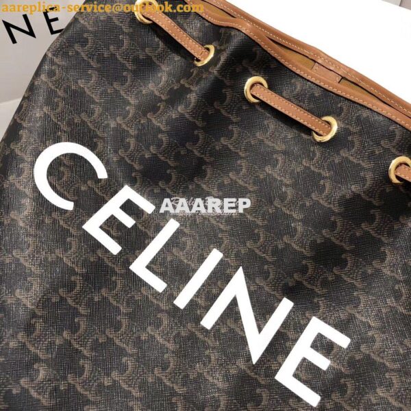 Replica Celine Medium Sailor Bag In Triomphe Canvas 191532 9