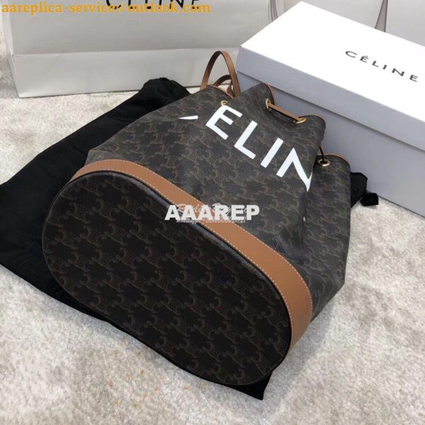 Replica Celine Medium Sailor Bag In Triomphe Canvas 191532 10