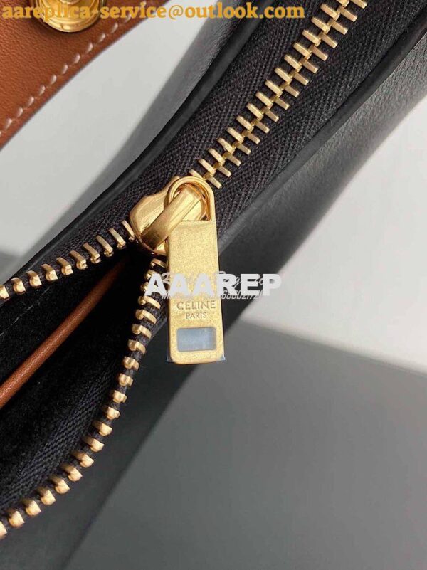 Replica Celine Medium Strap Ava Bag In Smooth Calfskin 196923 Black 9