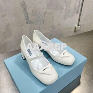 Replica Prada Brushed Leather Pumps 1I768M 2