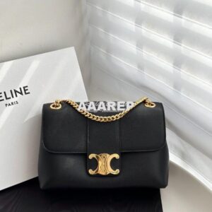 Replica Celine Medium Victoire Bag In Supple Calfskin 115853 Black