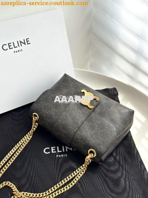 Replica Celine Medium Victoire Bag In Triomphe Canvas 115852 4