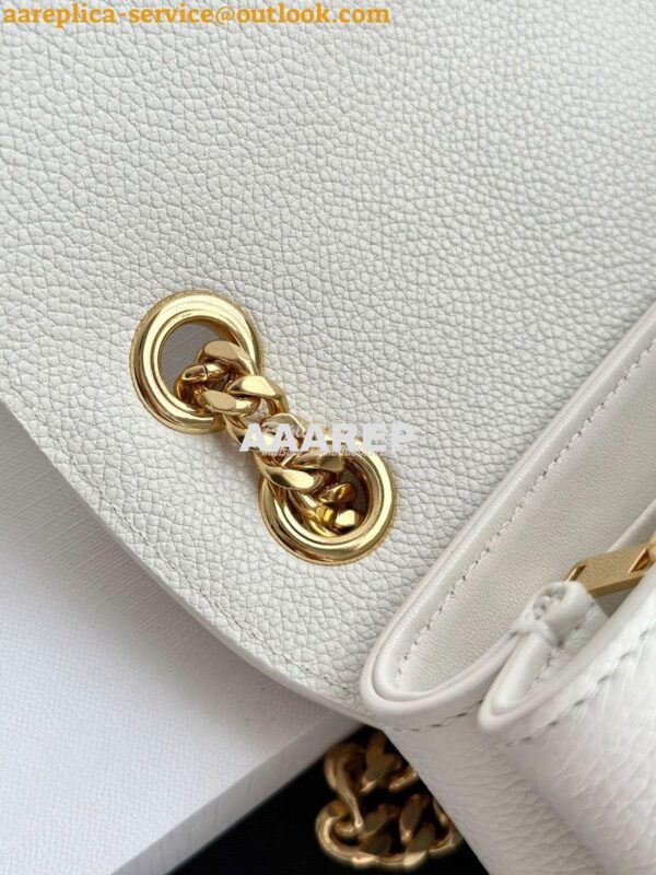 Replica Celine Medium Victoire Bag In Supple Calfskin 115853 White 16