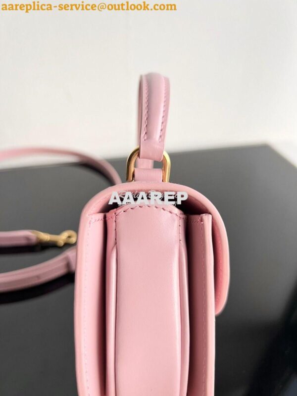 Replica Celine Mini Besace Clea In Shiny Calfskin 10L063 Rose 12