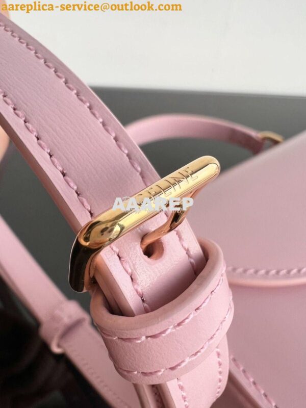 Replica Celine Mini Besace Clea In Shiny Calfskin 10L063 Rose 17