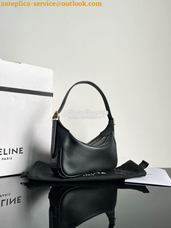 Replica Celine Mini Romy In Supple Calfskin 10K123 Black 4