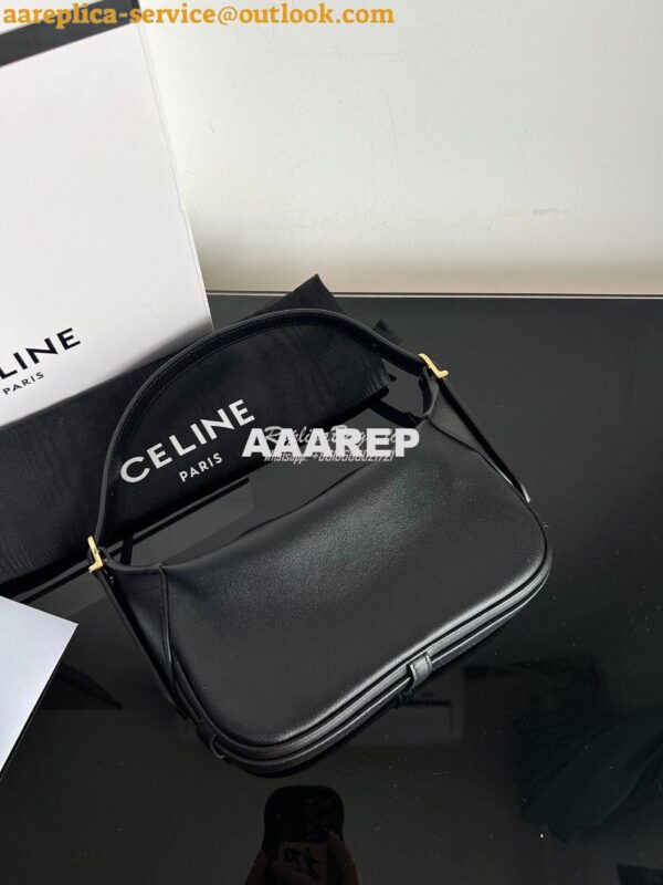 Replica Celine Mini Romy In Supple Calfskin 10K123 Black 5