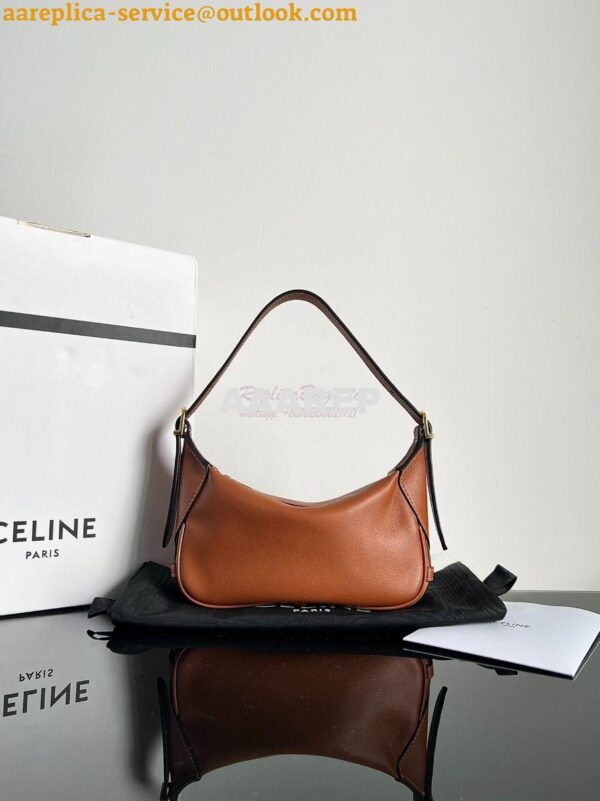 Replica Celine Mini Romy In Supple Calfskin 10K123 Tan 3