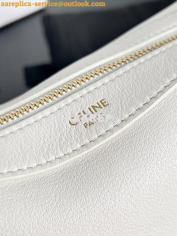 Replica Celine Mini Romy In Supple Calfskin 10K123 White 8