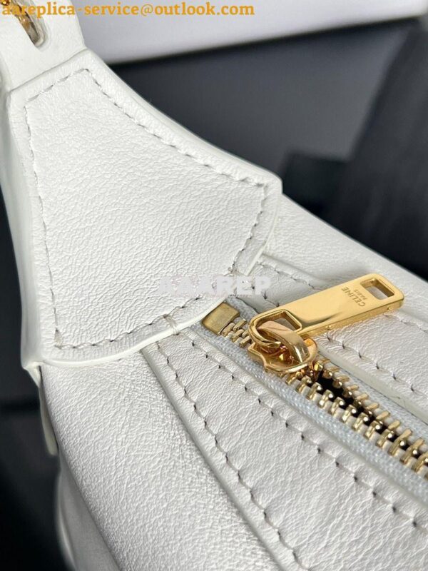 Replica Celine Mini Romy In Supple Calfskin 10K123 White 12