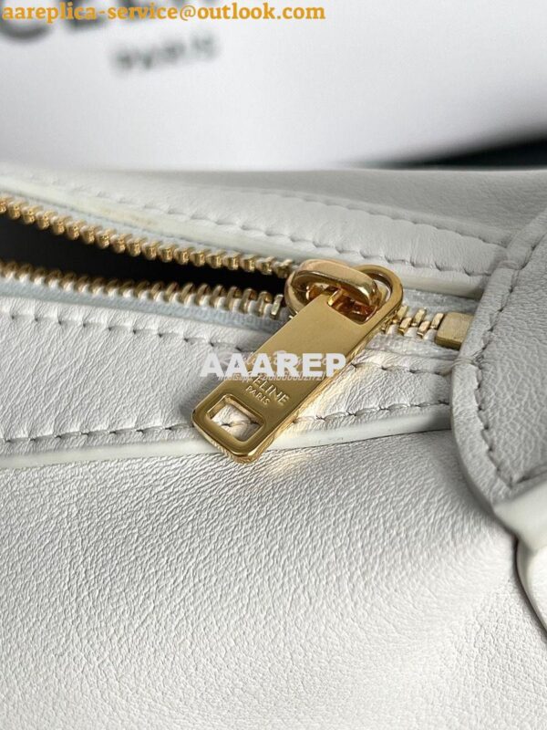 Replica Celine Mini Romy In Supple Calfskin 10K123 White 14