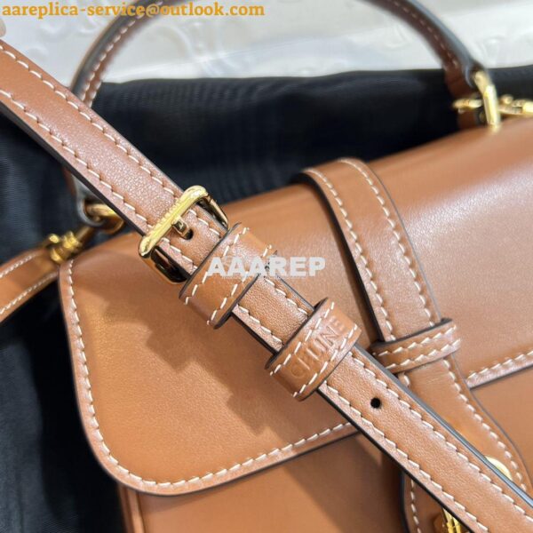 Replica Celine Mini Tabou In Smooth Calfskin 10L343 Tan 9