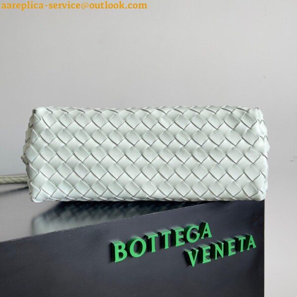 Replica Bottega Veneta Andiamo Medium Bag In Glacier Intrecciato Lambskin 7