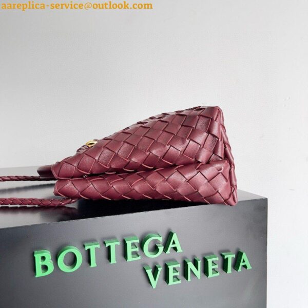 Replica Bottega Veneta Andiamo Small Bag in Barolo Intrecciato Lambskin 5