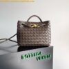 Replica Bottega Veneta Andiamo Small East/West Bag In Black Intrecciato Lambskin 2