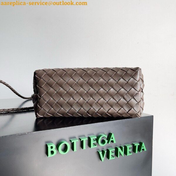 Replica Bottega Veneta Andiamo Small Bag in Kaki Intrecciato Lambskin 6