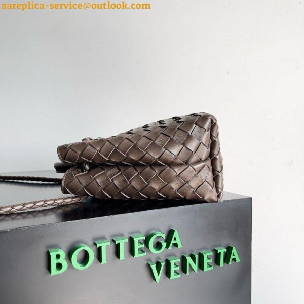 Replica Bottega Veneta Andiamo Small Bag in Kaki Intrecciato Lambskin 9