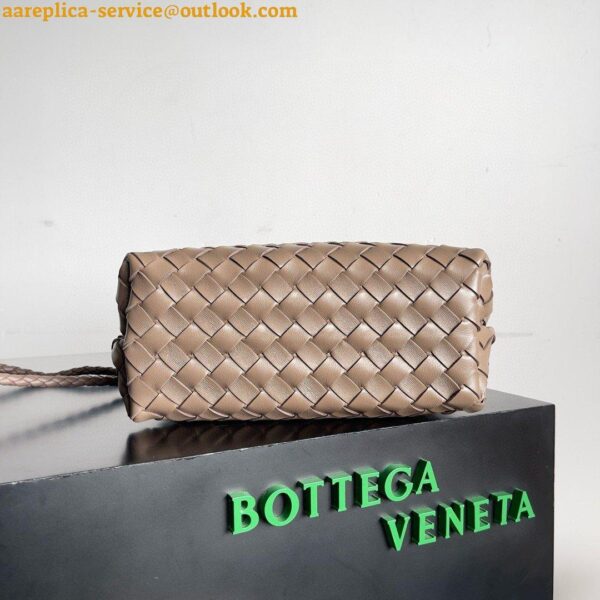 Replica Bottega Veneta Andiamo Small Bag in Praline Intrecciato Lambskin 7