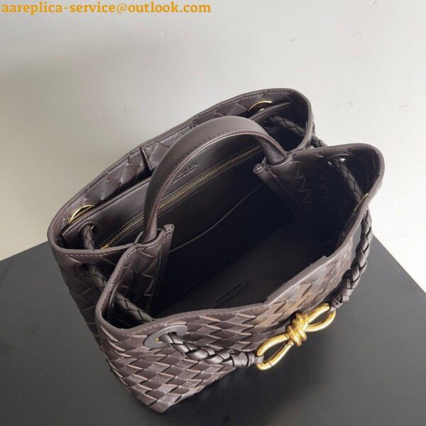 Replica Bottega Veneta Andiamo Small East/West Bag In Fondant Intrecciato Lambskin 20