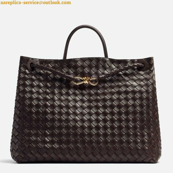 Replica Bottega Veneta Large Andiamo bag In Fondant Intrecciato Lambskin