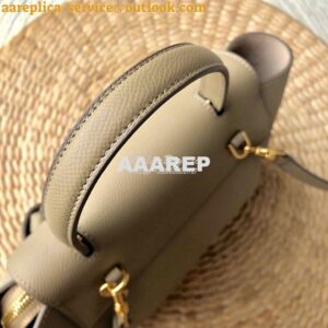 Replica Celine Nano Belt Bag Beige Grained Calfskin 185003 2