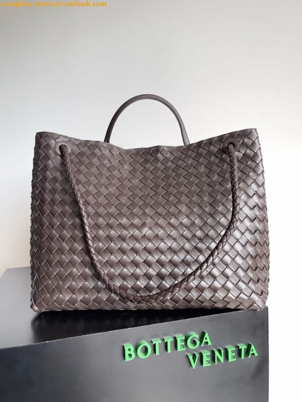 Replica Bottega Veneta Large Andiamo bag In Fondant Intrecciato Lambskin 9