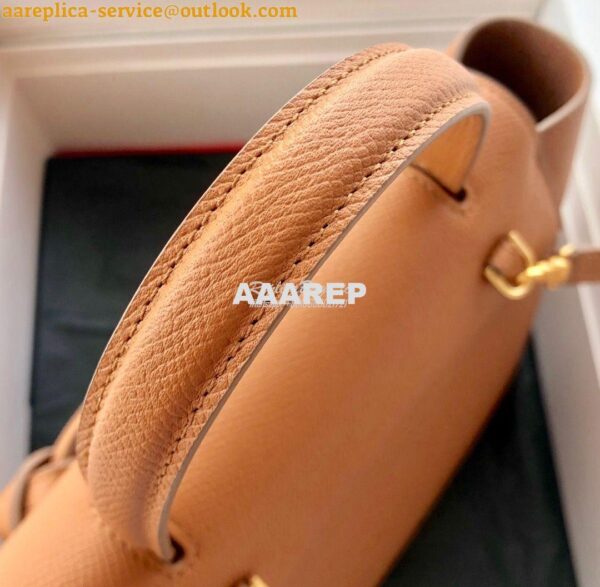 Replica Celine Nano Belt Bag Brown Grained Calfskin 185003 7