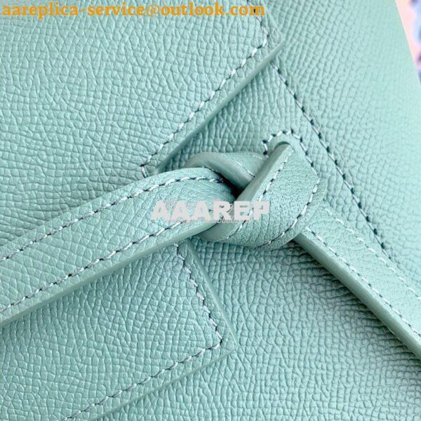 Replica Celine Nano Belt Bag Celadon Grained Calfskin 185003 6