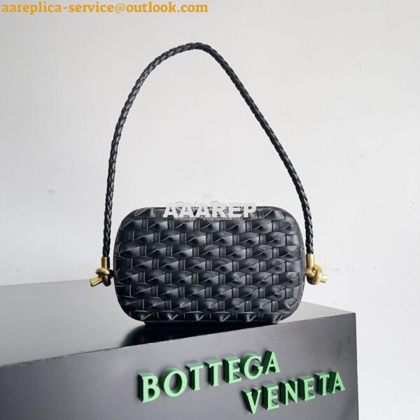 Replica Bottega Venata BV Knot Minaudiere With Strap Knotted Intreccio 3