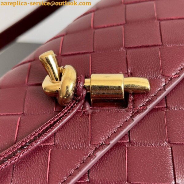 Replica Bottega Veneta Mini Andiamo Cross-Body Bag in Barolo Intrecciato Lambskin 10