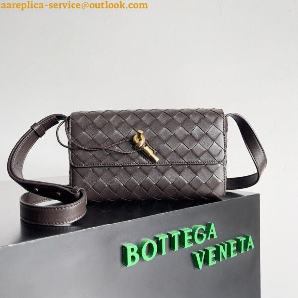 Replica Bottega Veneta Mini Andiamo Cross-Body Bag in Fondant Intrecciato Lambskin 8