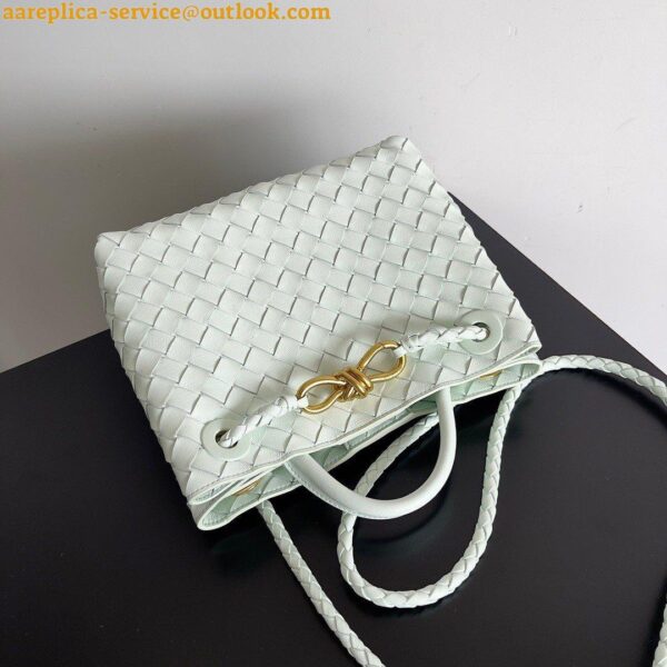 Replica Bottega Veneta Small Andiamo Bag In Glacier Intrecciato Lambskin 11