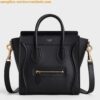 Replica Celine Nano Luggage Tote Bag In Dune Drummed Calfskin 2