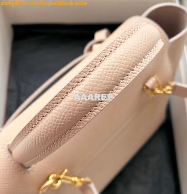 Replica Celine Nano Belt Bag Pale Pink Grained Calfskin 185003 8