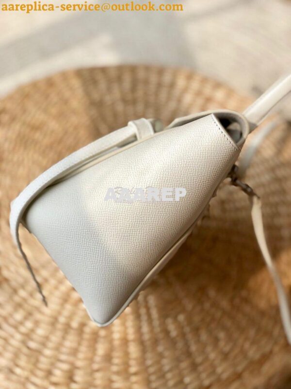 Replica Celine Nano Belt Bag White Grained Calfskin 185003 8