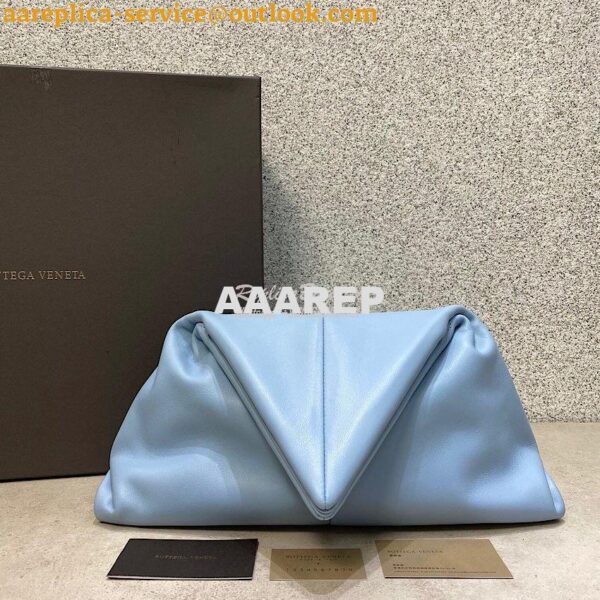 Replica Bottega Veneta Angular Clutch Bag 622712 Ice Blue 3