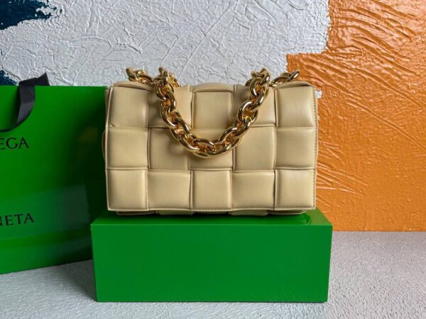 Replica Bottega Veneta BV 20206 Chain Cassette 631421 Apricot Gold 3