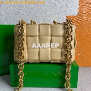 Replica Bottega Veneta BV 20206 Chain Cassette 631421 Apricot Gold 2