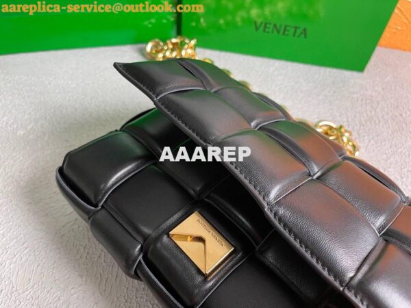 Replica Bottega Veneta BV 20206 Chain Cassette 631421 Black Gold 8