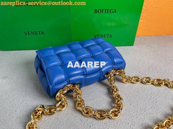 Replica Bottega Veneta BV 20206 Chain Cassette 631421 Cobalt Gold 8