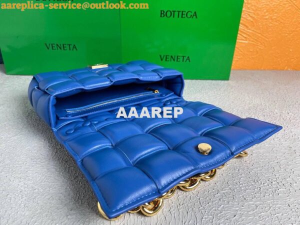 Replica Bottega Veneta BV 20206 Chain Cassette 631421 Cobalt Gold 9