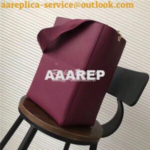 Replica Celine Seau Sangle bag in burgundy soft grained calfskin 2