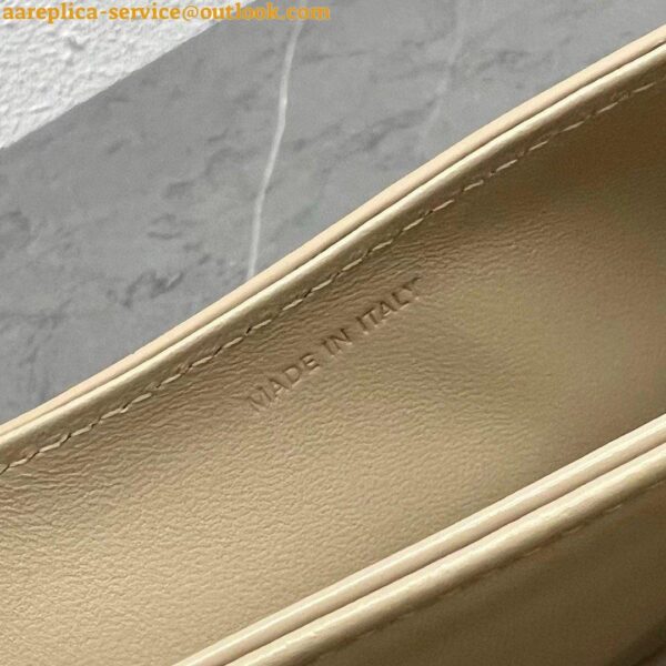 Replica Celine Besace Clea Bag in Beige Shiny Calfskin 11