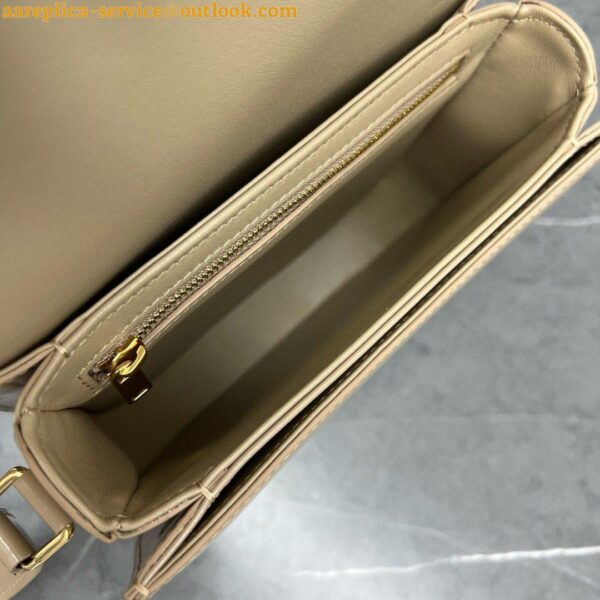 Replica Celine Besace Clea Bag in Beige Shiny Calfskin 13