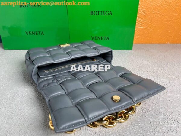 Replica Bottega Veneta BV 20206 Chain Cassette 631421 Dark Grey Gold 9