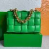 Replica Bottega Veneta BV 20206 Chain Cassette 631421 Grass green Silver 2